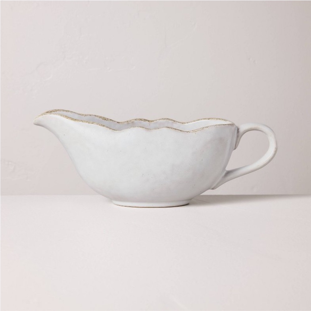 Carved Edge Gravy Boat Cream - Hearth & Hand™ with Magnolia